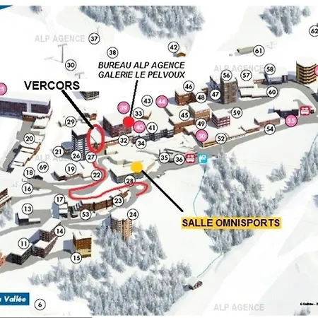 公寓 Le Vercors - 3 Pieces 6/7 Pers - Le Vercors - 104vr -plagne Centre Mae-9124 拉普拉涅